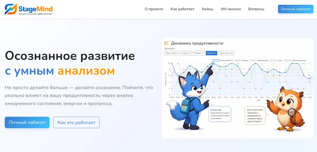 Скриншот StageMind.ru